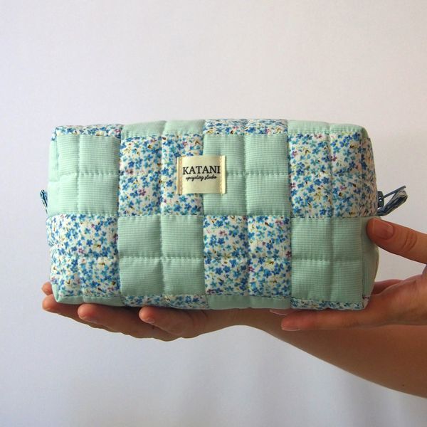 Patchwork Cosmetic Pouch Elara