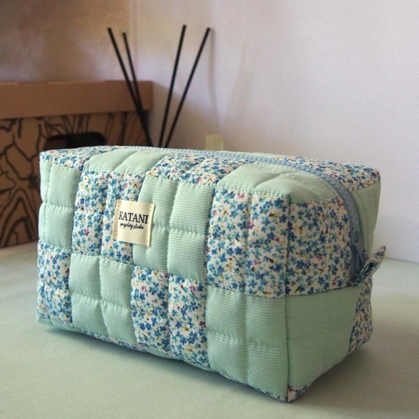 Patchwork Cosmetic Pouch Elara