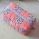 Patchwork Cosmetic Pouch Scarlet