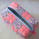 Patchwork Cosmetic Pouch Scarlet