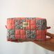 Patchwork Cosmetic Pouch Scarlet